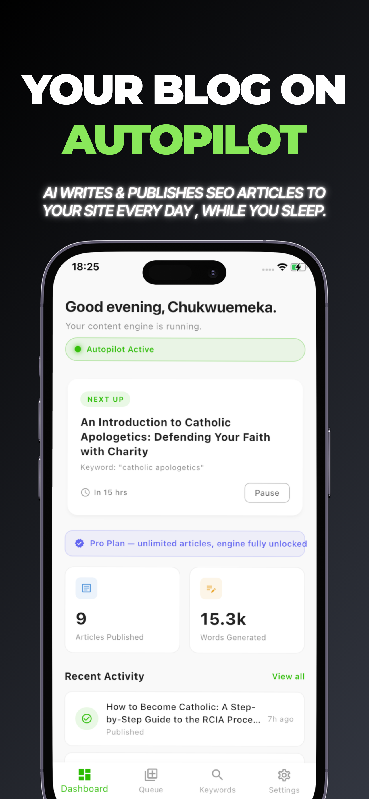 SleepPublish: AI Content Autopilot Preview 1